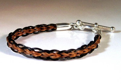 Rectangular Braid Horse Hair Bracelet